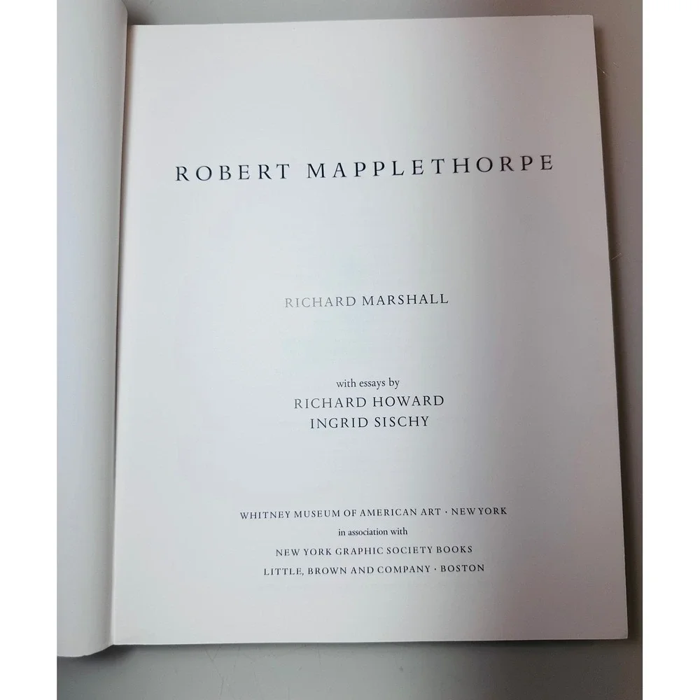 Robert Mapplethorpe Whitney Museum Art Photography Book 1988 Richard Marshall
